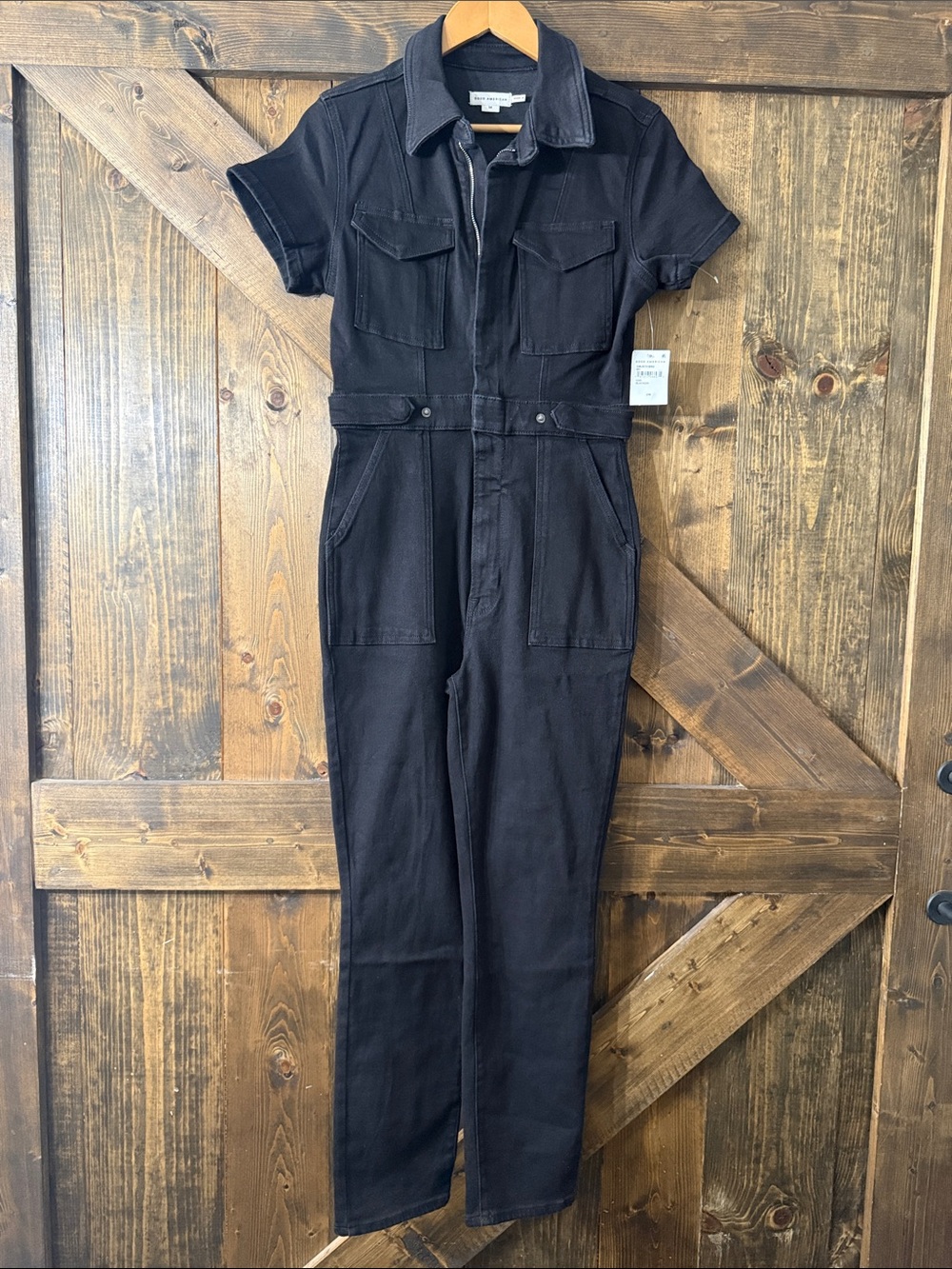 GOOD AMERICAN Utility Denim Jumpsuit - Picture 4 of 12